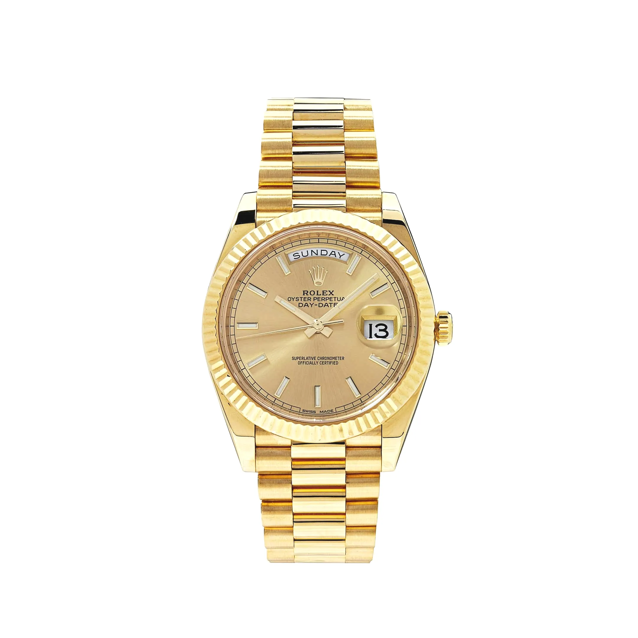 Rolex Day-Date 40 Yellow Gold Champagne Dial 228238