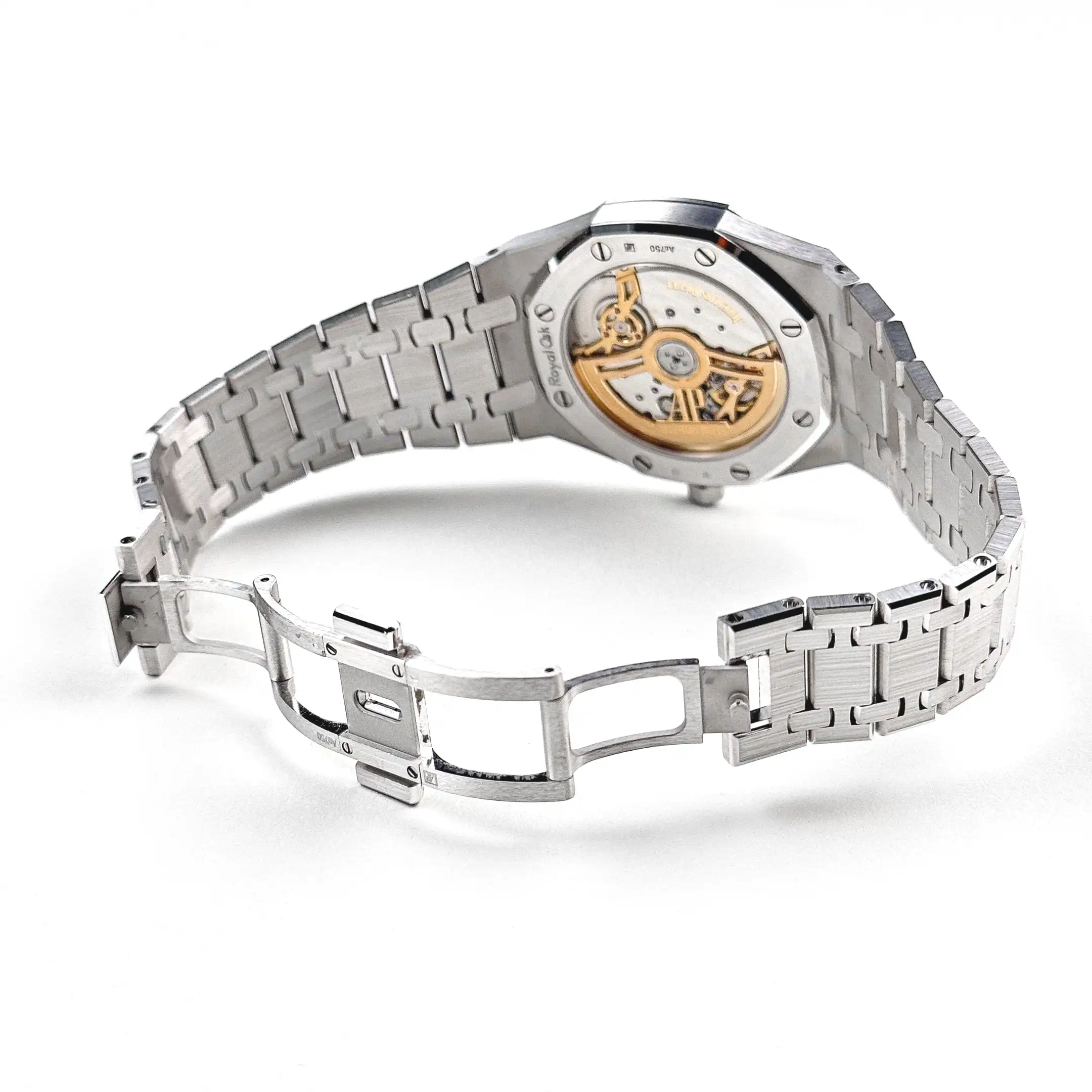 Audemars Piguet Royal Oak 16202BC.OO.1240BC.02 ‘Jumbo’ Extra-Thin White Gold Grainy Blue Dial - Image 9