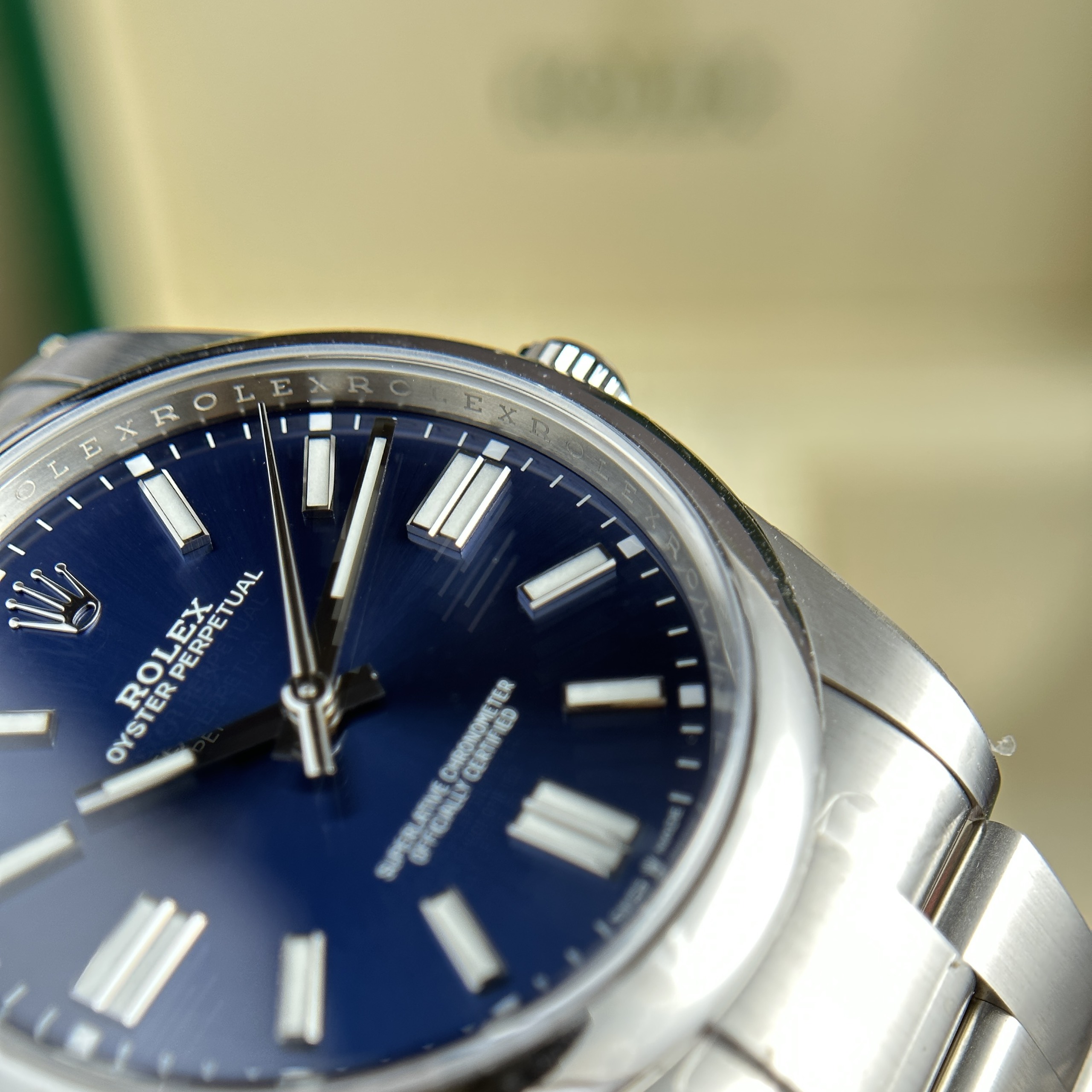Rolex Oyster Perpetual 124300 Blue Dial Replica Watches Clean Factory 41mm - Image 4