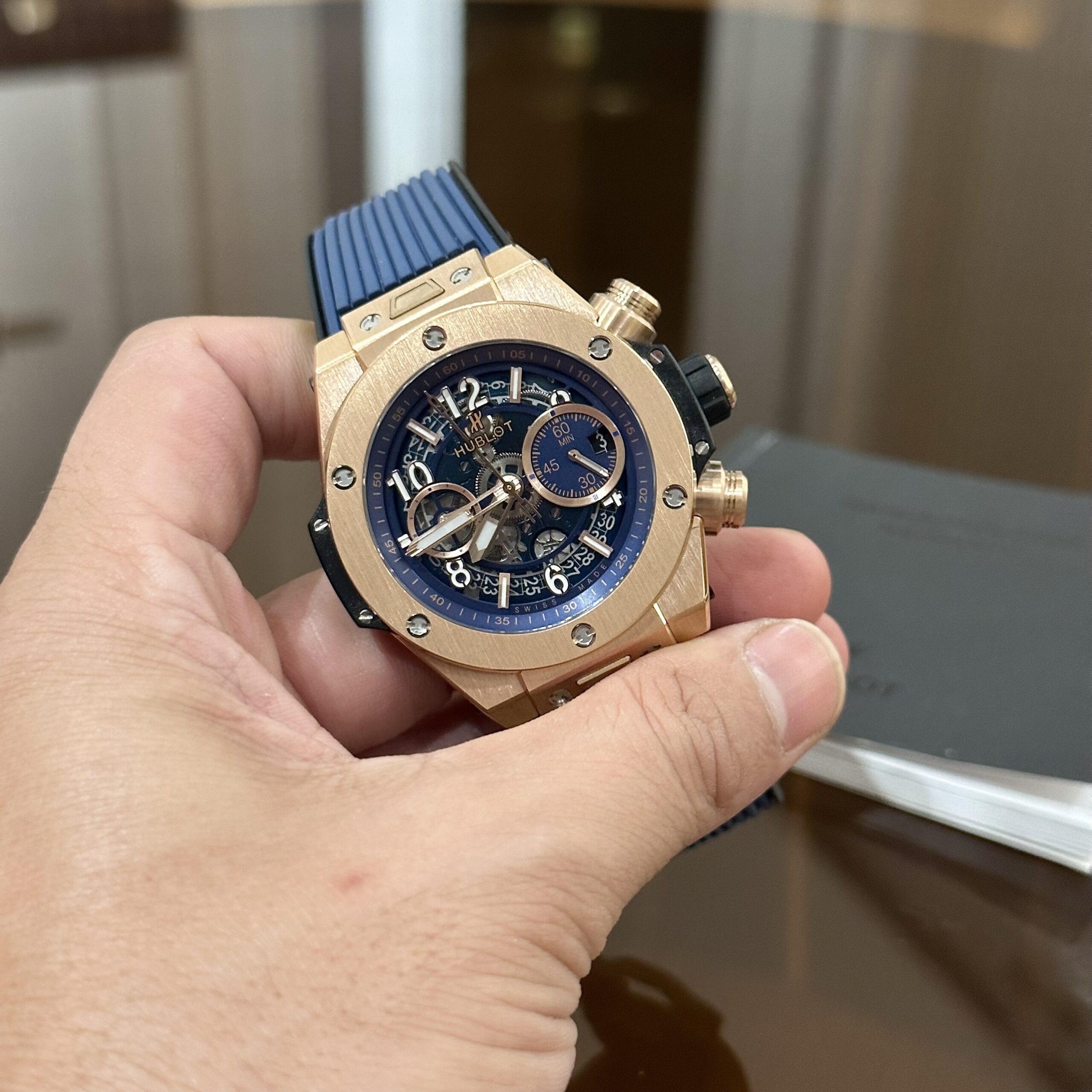 Hublot Big Bang Unico King Gold Blue Men’s Watch 42mm - Image 5