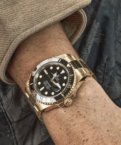 Alternative view of Rolex Submariner Date 126618LN Yellow Gold Black Dial 41mm