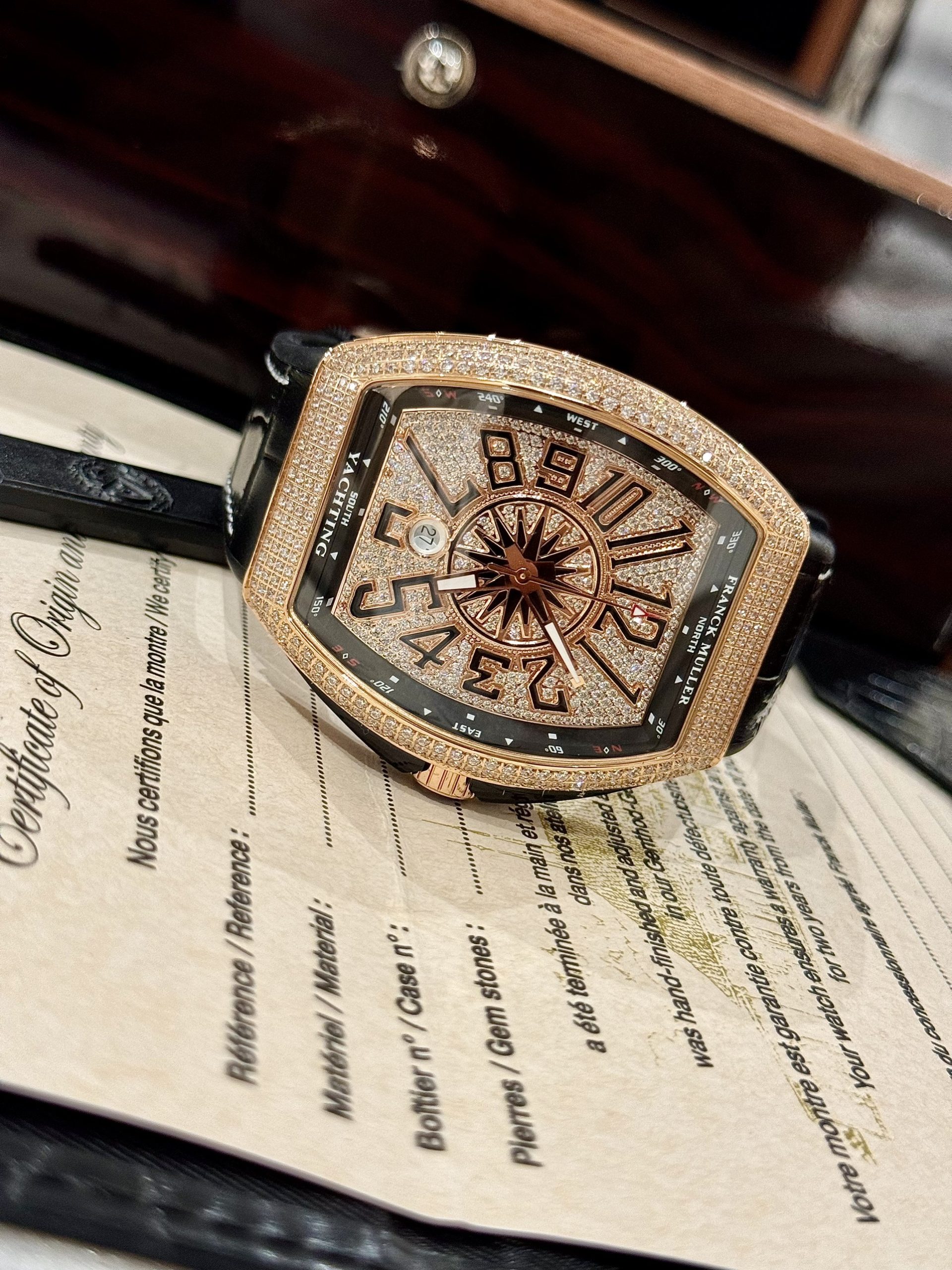 Franck Muller Vanguard Yachting V45 SC DT Full Diamonds ABF Factory 45mm - Image 2