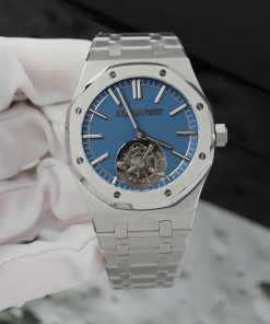 Audemars Piguet Rep11 Watch Royal Oak Self Winding Flying Tourbillon 26730TI Blue Dial 41mm