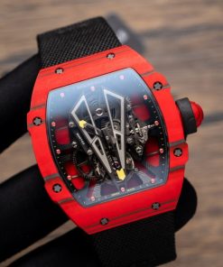 Alternative view of Richard Mille Best Replica Watch RM27-03 Tourbillon Red Carbon 42 Grams 44mm