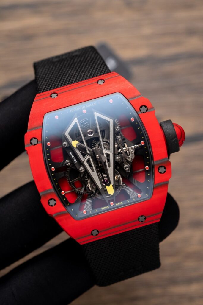 Richard Mille Best Replica Watch RM27-03 Tourbillon Red Carbon 42 Grams 44mm - Image 2