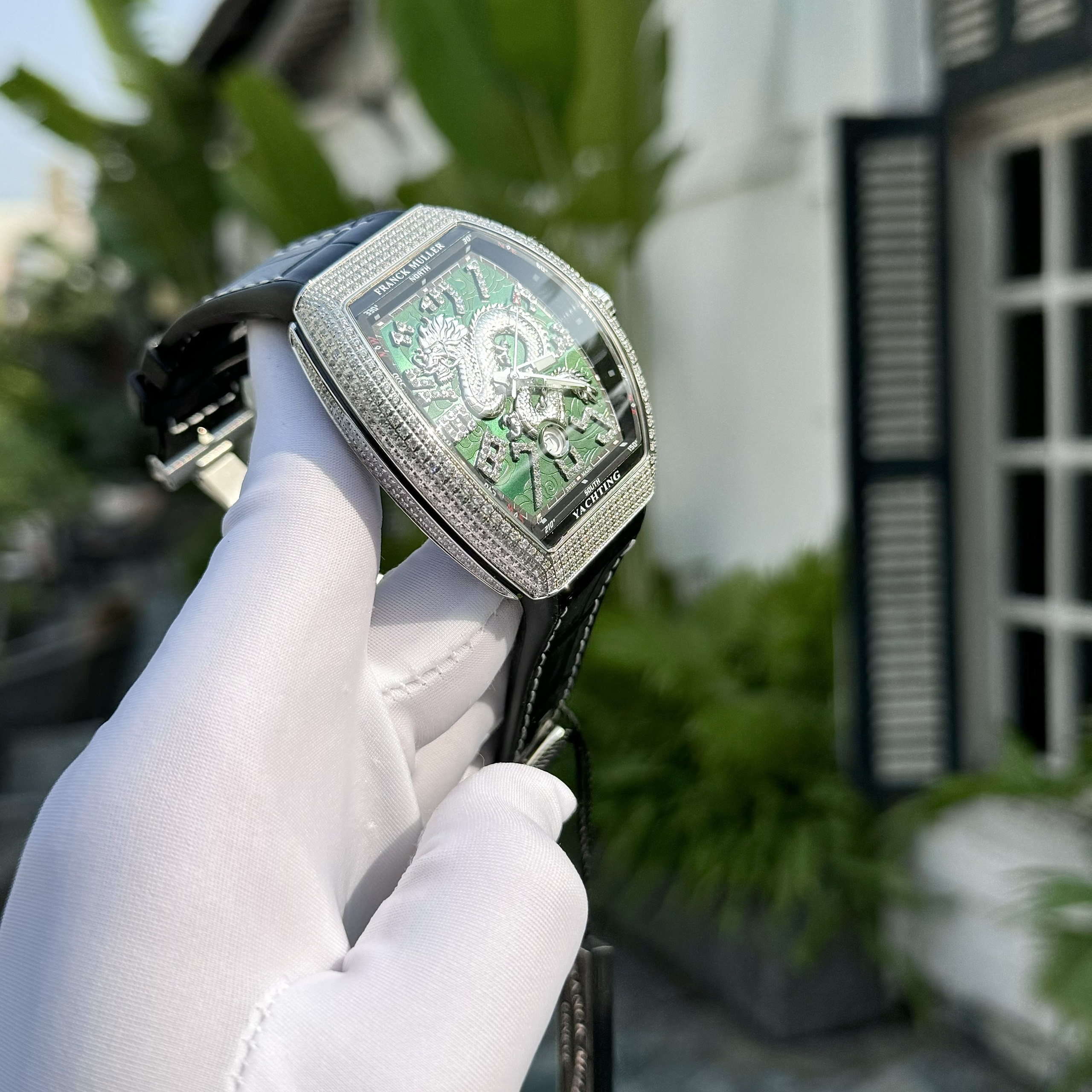 Franck Muller V45 Dragon Replica Watch Green Dial ABF Factory 45mm - Image 5