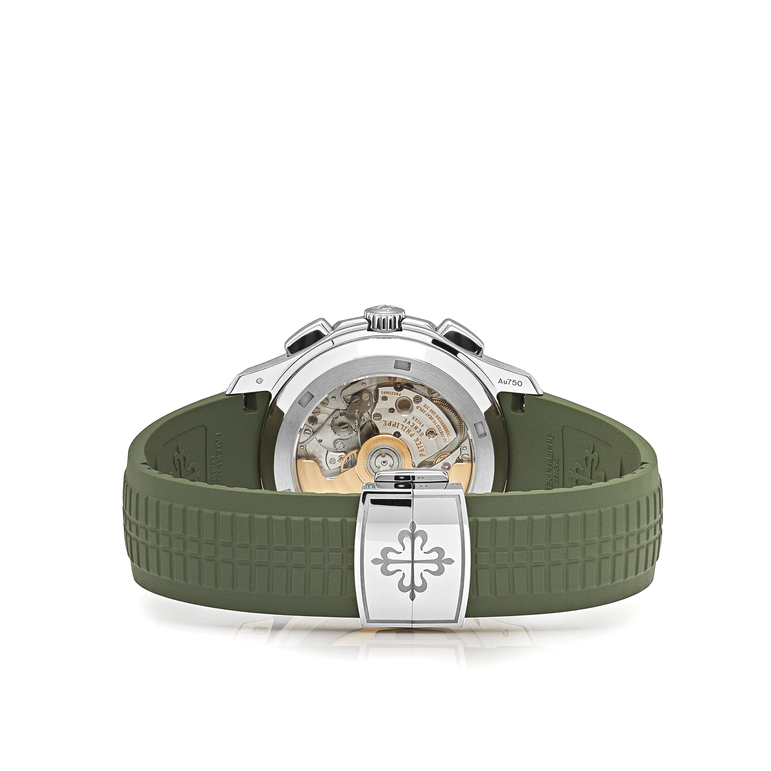 Patek Philippe Aquanaut 5968G-010 Chronograph White Gold Khaki Green Dial - Image 6