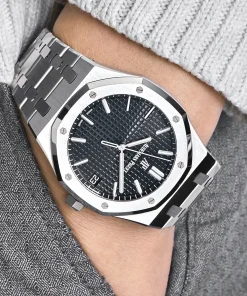Alternative view of Audemars Piguet Royal Oak 15500ST.OO.1220ST.03 Selfwinding Stainless Steel Black Dial