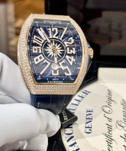 Alternative view of Franck Muller Vanguard Yachting V45 SC DT Blue Replica Watch 45mm