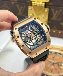 Alternative view of Richard Mille Replica 11 RM035 Americas Toro Rose Gold Plated Rubber Strap ZF Factory 40mm