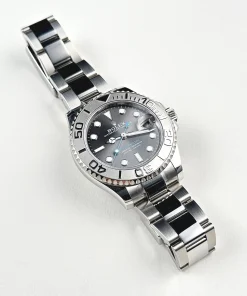 Alternative view of Rolex Yacht-Master 37 268622 Stainless Steel/Platinum Rhodium Dial