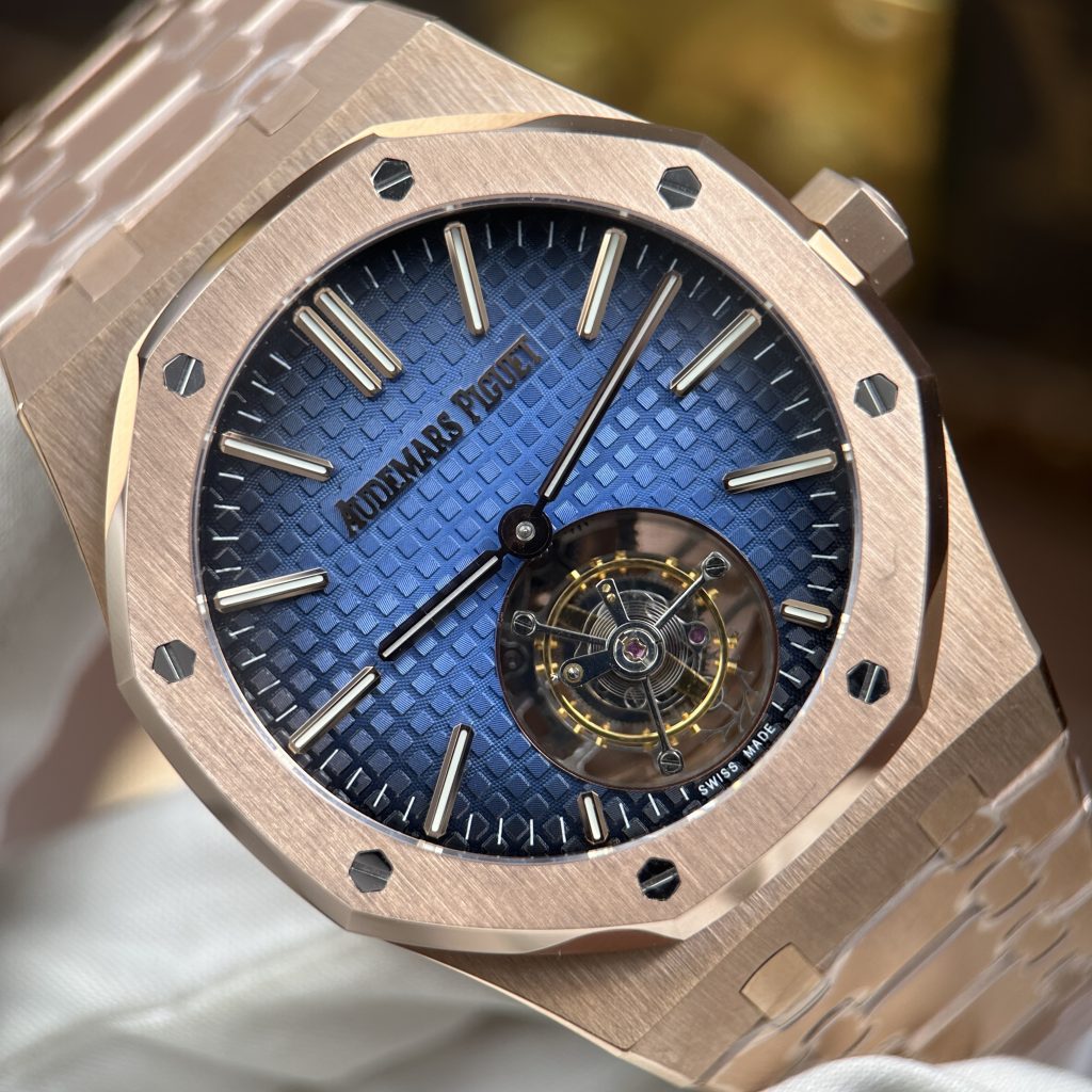 Đồng Hồ Audemars Piguet Replica 11 Royal Oak Flying Tourbillon 26730 Mặt Xanh Ombre 41mm