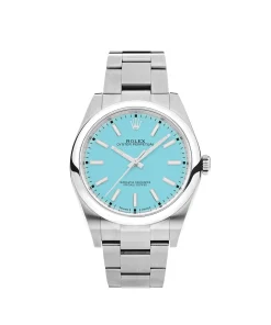 Rolex Oyster Perpetual 41 124300 Stainless Steel Turquoise Dial