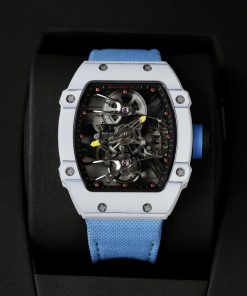 Alternative view of Richard Mille 27-02 Replica 11 Rafael Nadal Tourbillon Blue Nato Strap 42mm