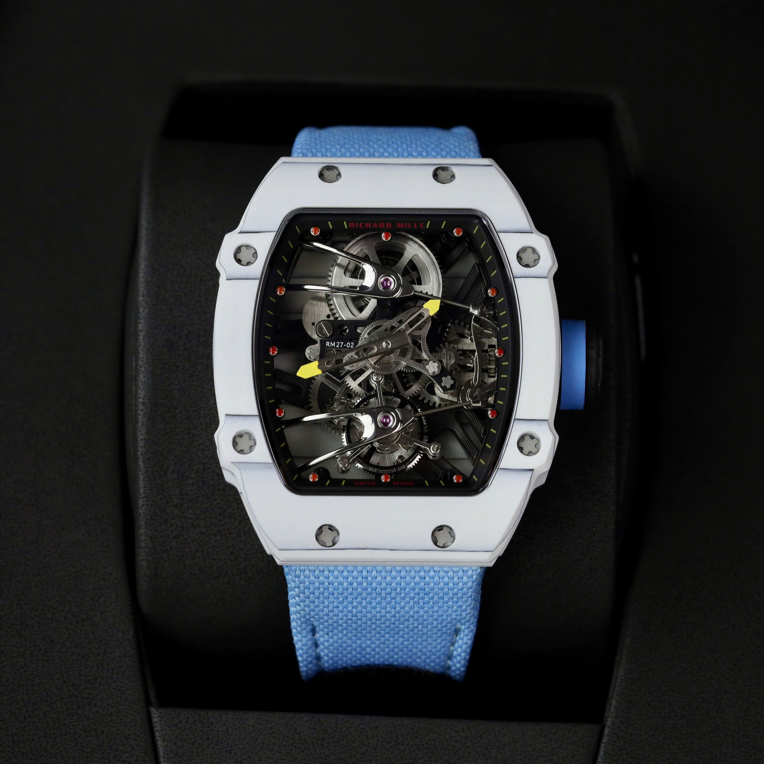 Richard Mille 27-02 Replica 11 Rafael Nadal Tourbillon Blue Nato Strap 42mm - Image 2