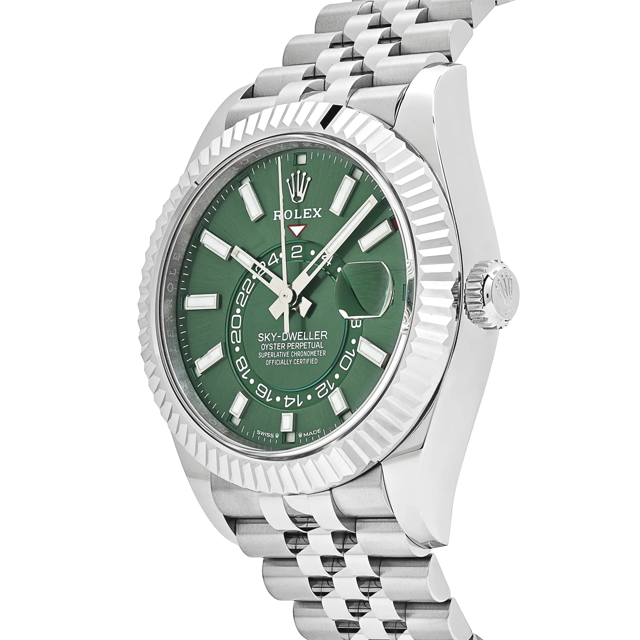 Rolex Sky-Dweller 336934 Stainless Steel Green Dial Jubilee 42mm - Image 3