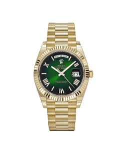 Rolex Day-Date 40 228238 Yellow Gold Green Ombre Roman Numeral Dial