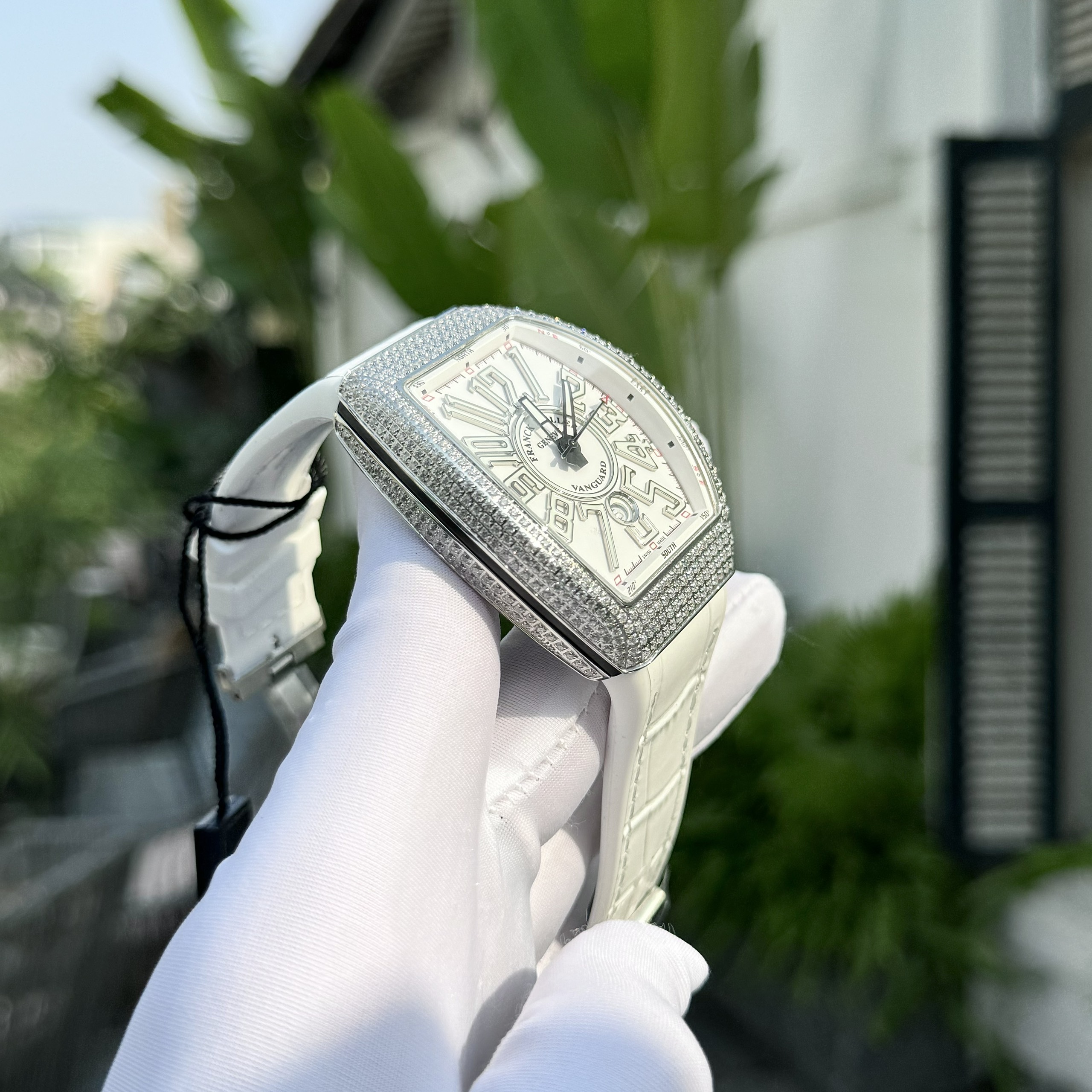 Franck Muller V45 Rep 11 Watch White Color ABF Factory 45mm - Image 5