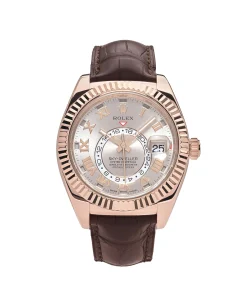 Rolex Sky-Dweller 326135 Rose Gold Sundust Dial 42mm