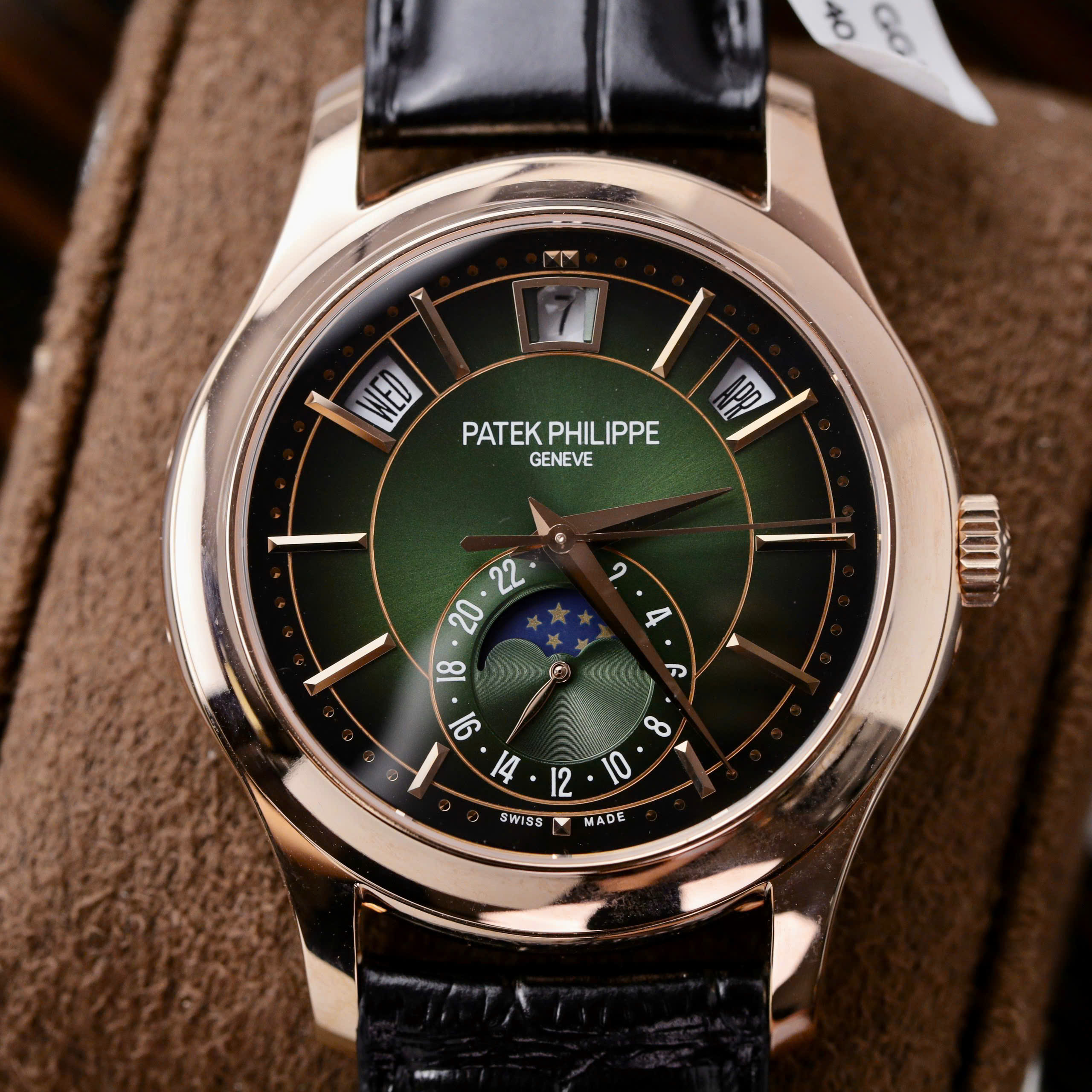 Patek Philippe 5205R Replica 11 Dial Green 18K Gold Wrapped GR Factory 40mm - Image 3