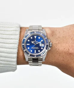 Alternative view of Rolex Submariner Date 116659SABR White Gold Blue Dial Sapphire 40mm
