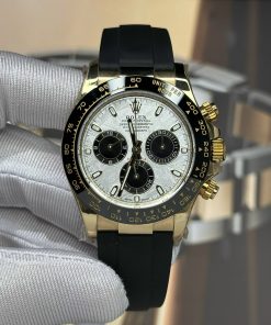Rolex Cosmograph Daytona Replica Watches Meteorite Dial Rubber Band 40mm