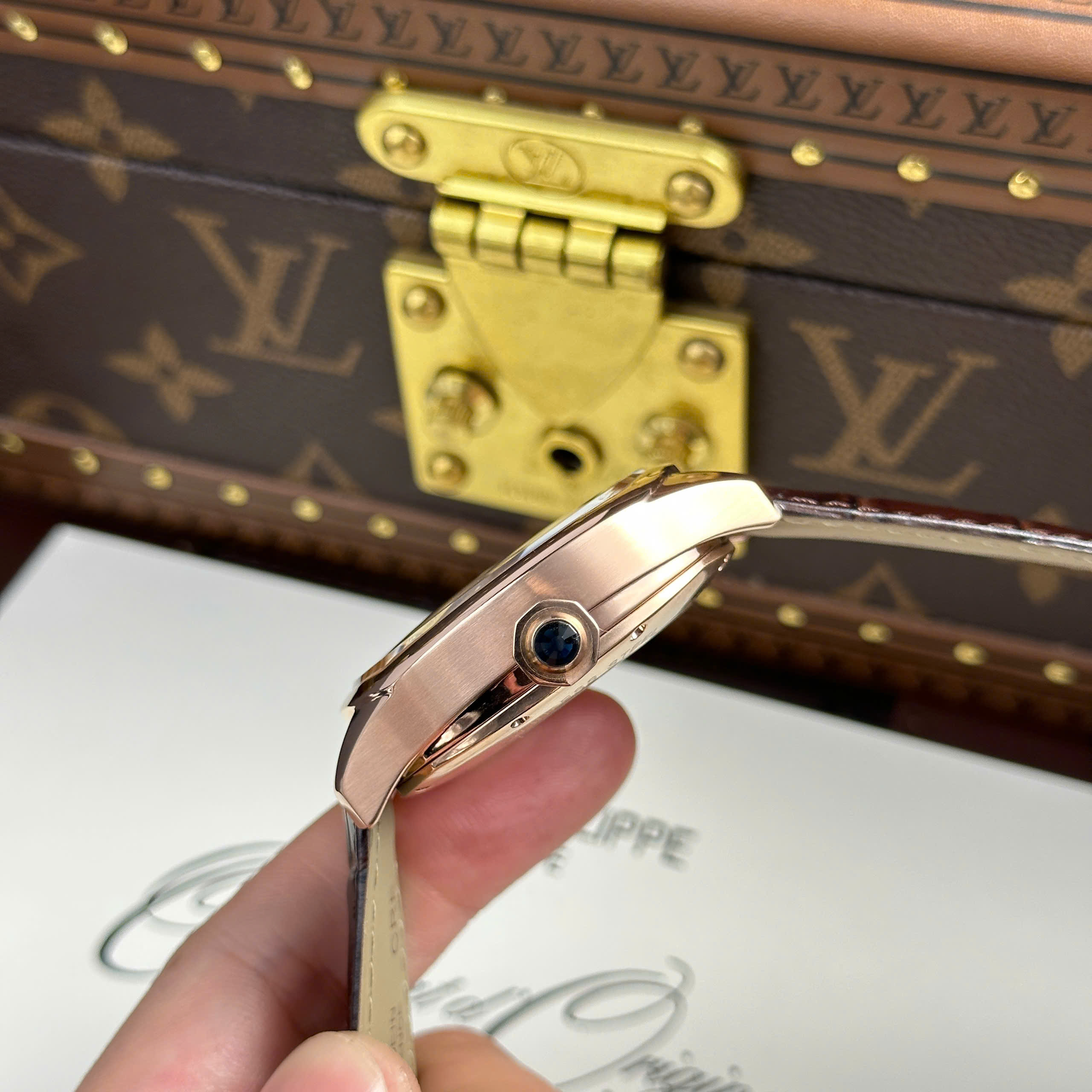 Cartier Drive Tourbillon Replica 11 Watch Guiloche Dial Brown Leather Strap 41mm - Image 8