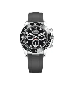 Rolex Daytona 116519LN White Gold Black Diamond Dial 40mm