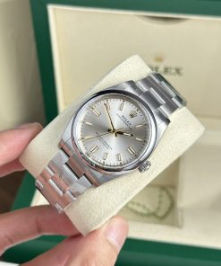 Rolex Oyster Perpetual 126000 Dial Silver Replica Watches Clean Factory 36mm