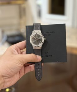 Hublot Classic Fusion Diamonds Gray Dial Watch 38mm
