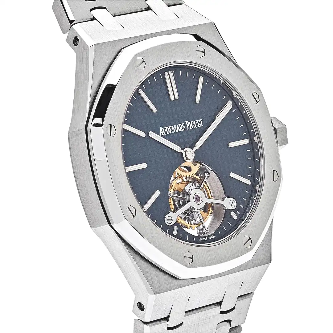 Audemars Piguet Royal Oak 26510ST.OO.1220ST.01 Tourbillon Extra-Thin Steel Blue Dial - Image 4