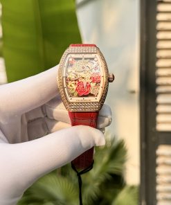 Franck Muller V32 Color Dreams Diamonds Red Color ABF Factory 36mm