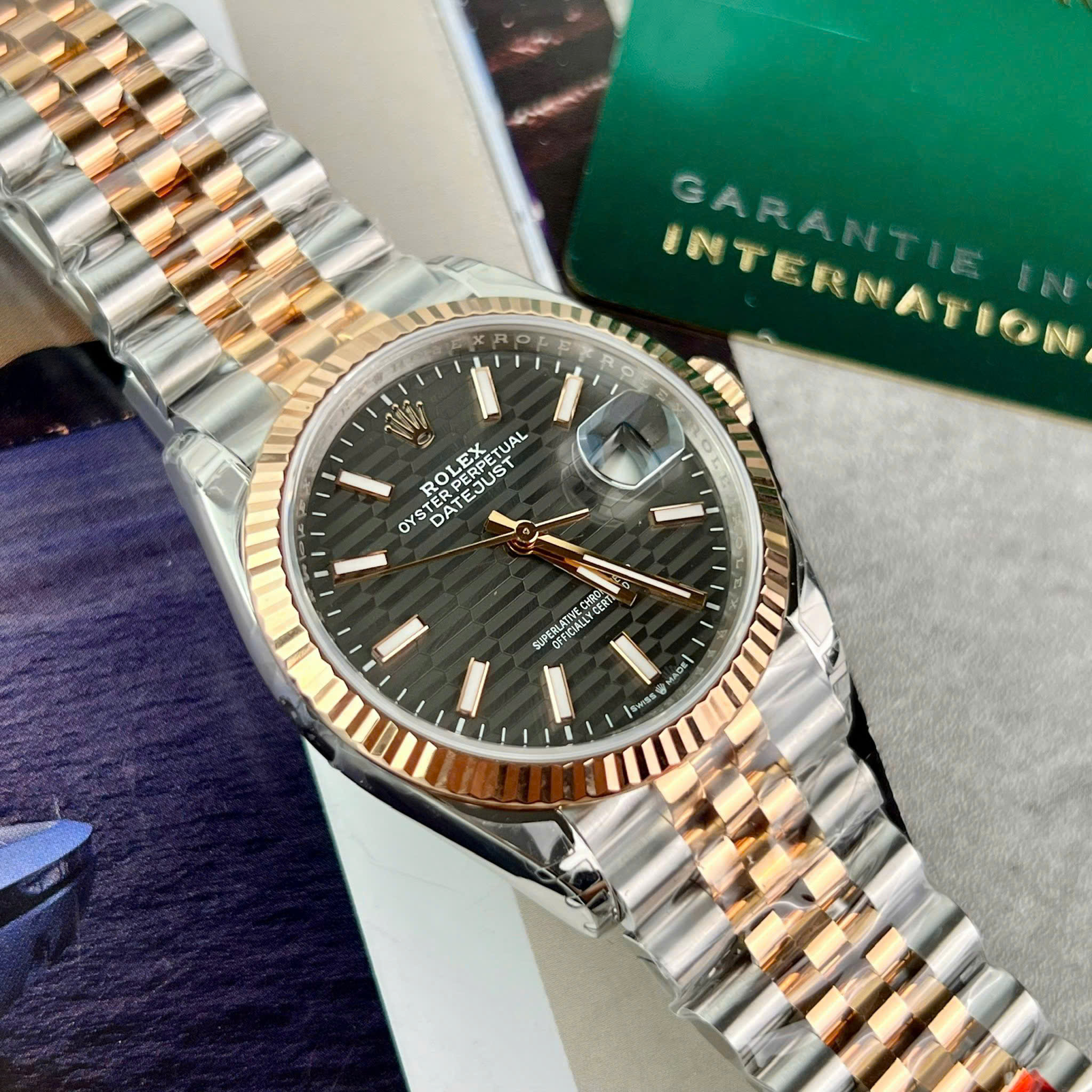 Rolex Datejust 126231 Replica Watch with Gray Brick Dial VSF Factory 36mm - Image 2