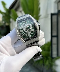 Alternative view of Franck Muller V45 Dragon Replica Watch Green Dial ABF Factory 45mm
