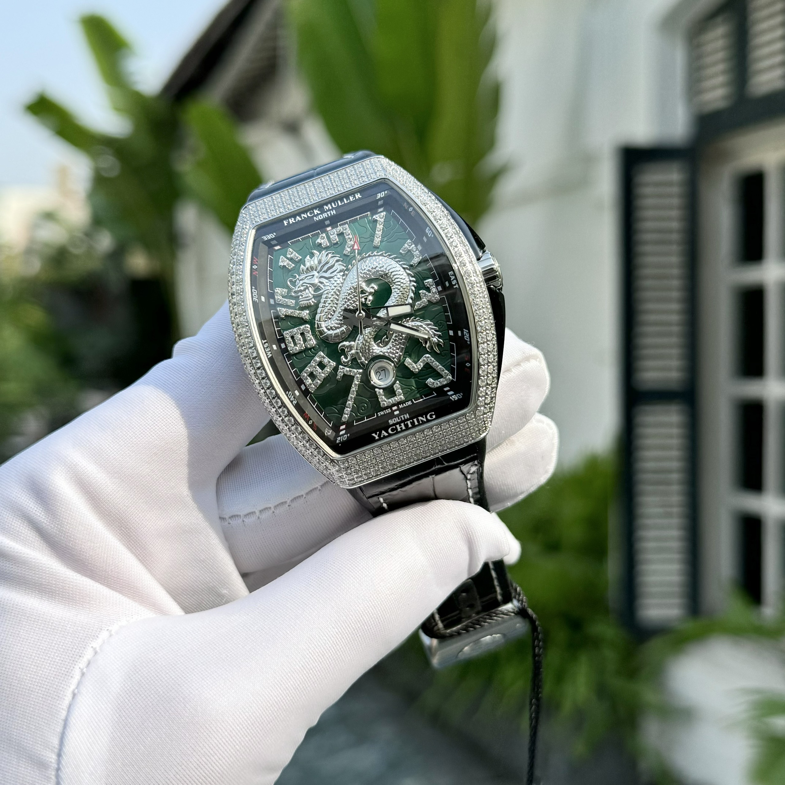 Franck Muller V45 Dragon Replica Watch Green Dial ABF Factory 45mm - Image 2