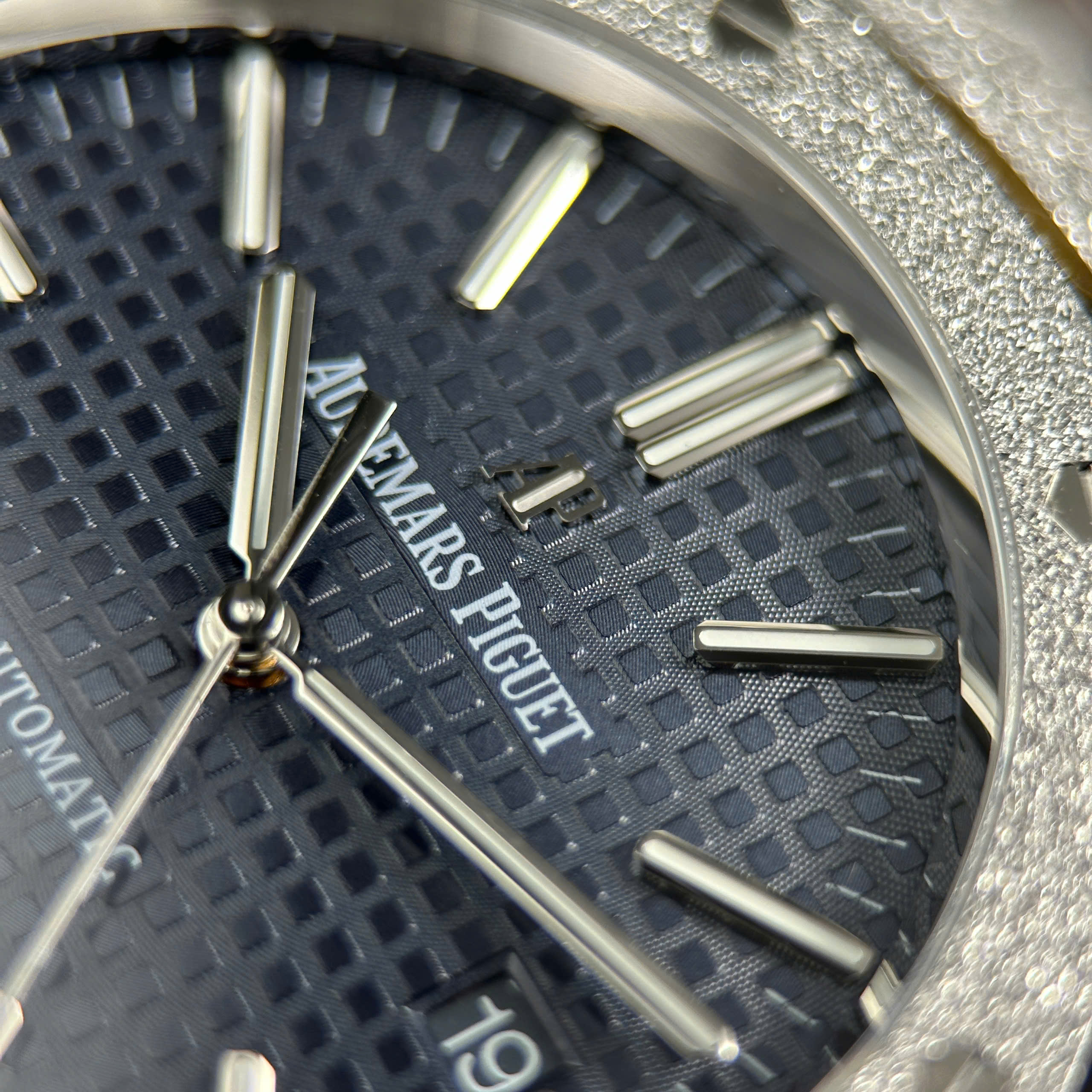 Audemars Piguet Rep11 Watch Royal Oak 15410 Frosted Anthracite Blue Dial Factory APS 41mm - Image 5