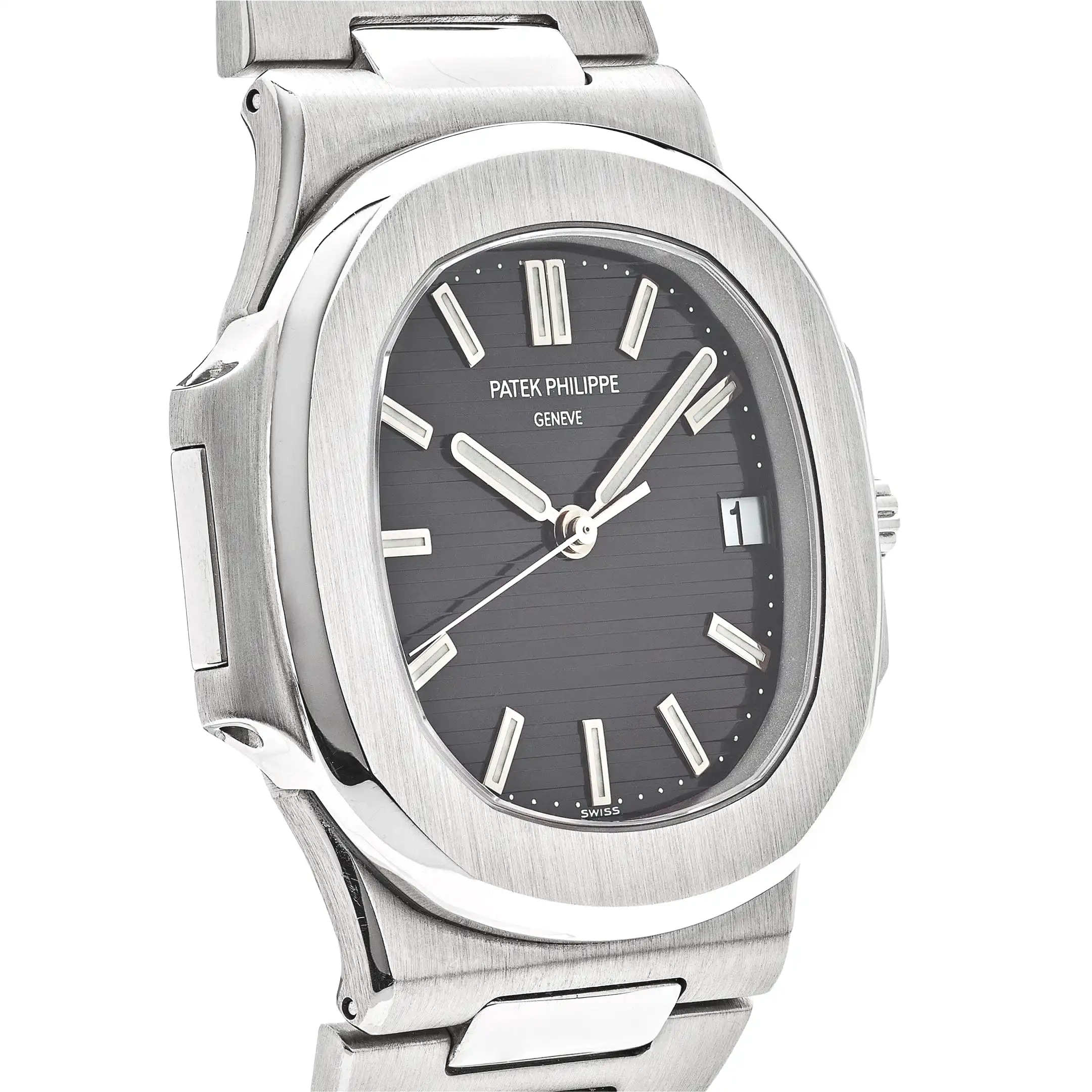 Patek Philippe Nautilus 3711/1G-001 Date White Gold Black Dial - Image 4