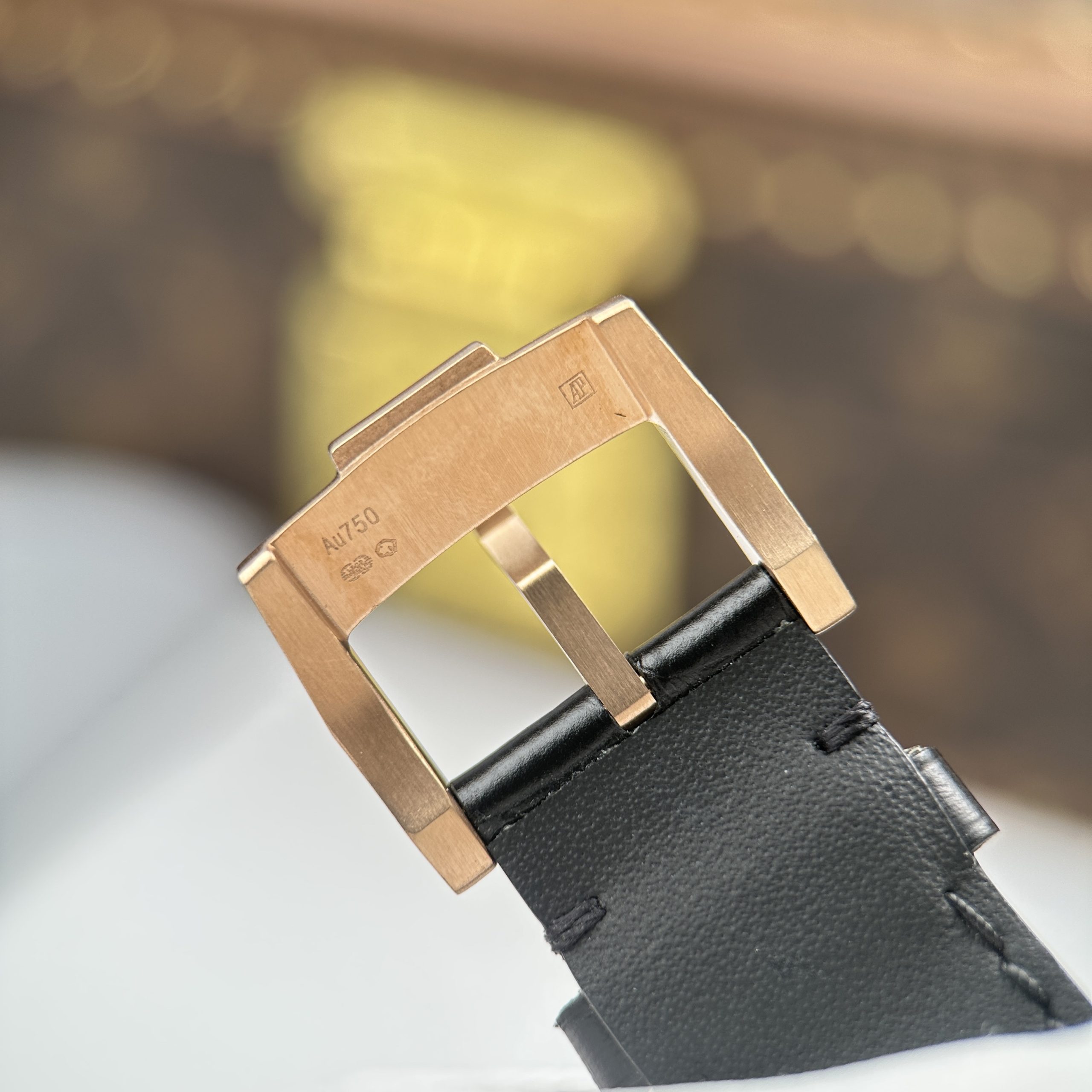 Audemars Piguet 26600 Replica Luxury Tourbillon Openwork Rose Gold Plated Leather Strap 41mm - Image 4