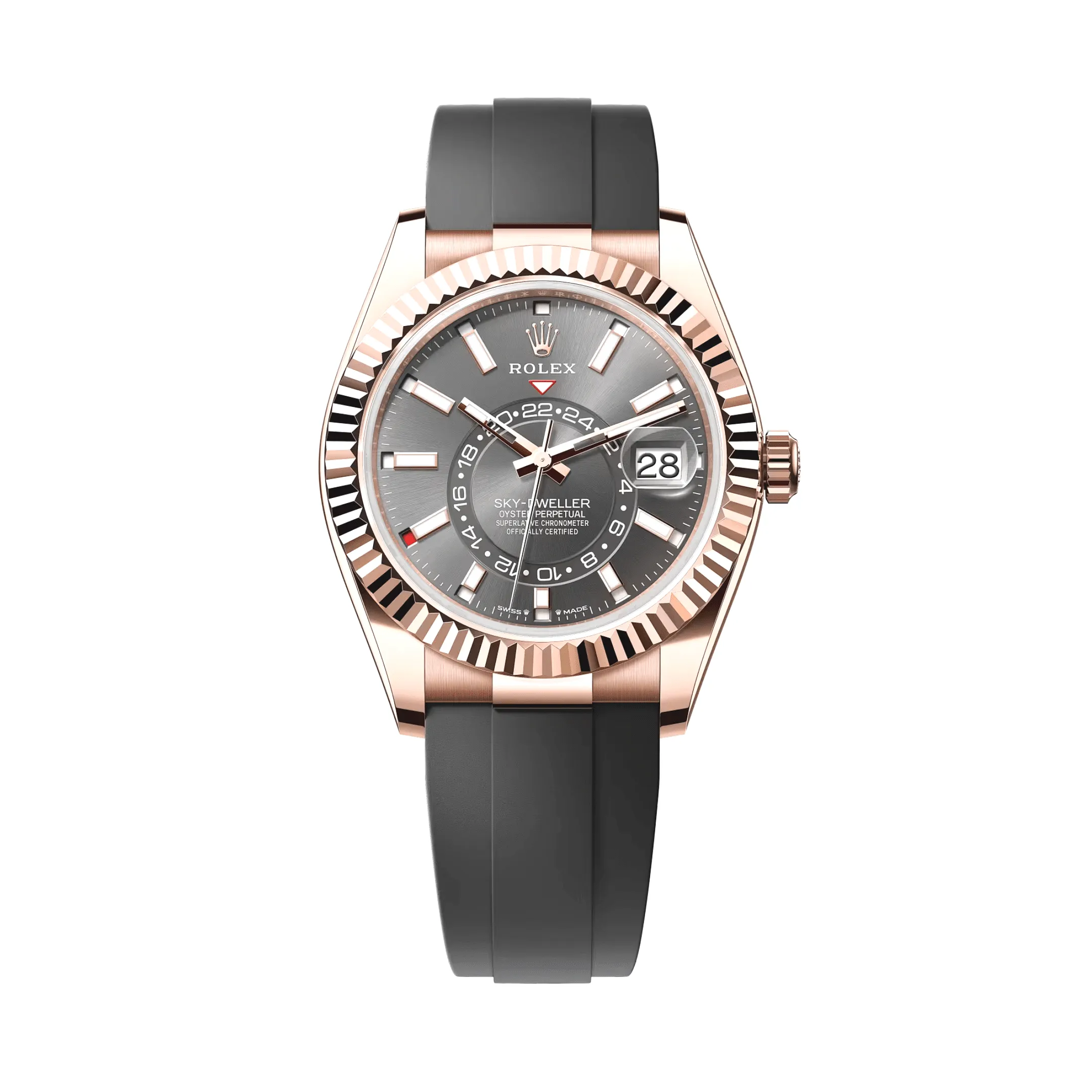 Rolex Sky-Dweller 336235 Rose Gold Slate Dial 42mm