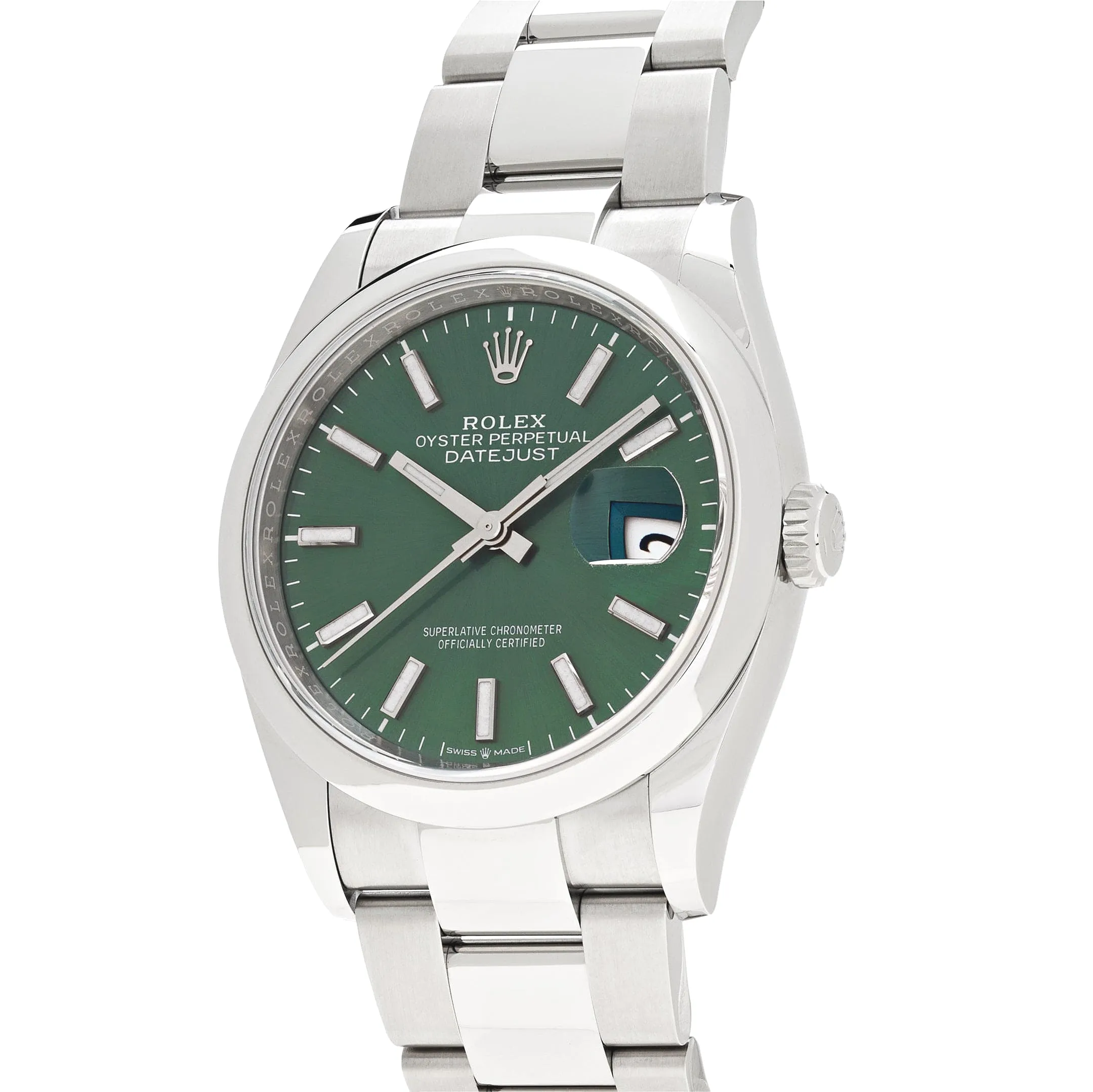 Rolex Datejust 36 126200 Stainless Steel Green Dial Oyster - Image 2