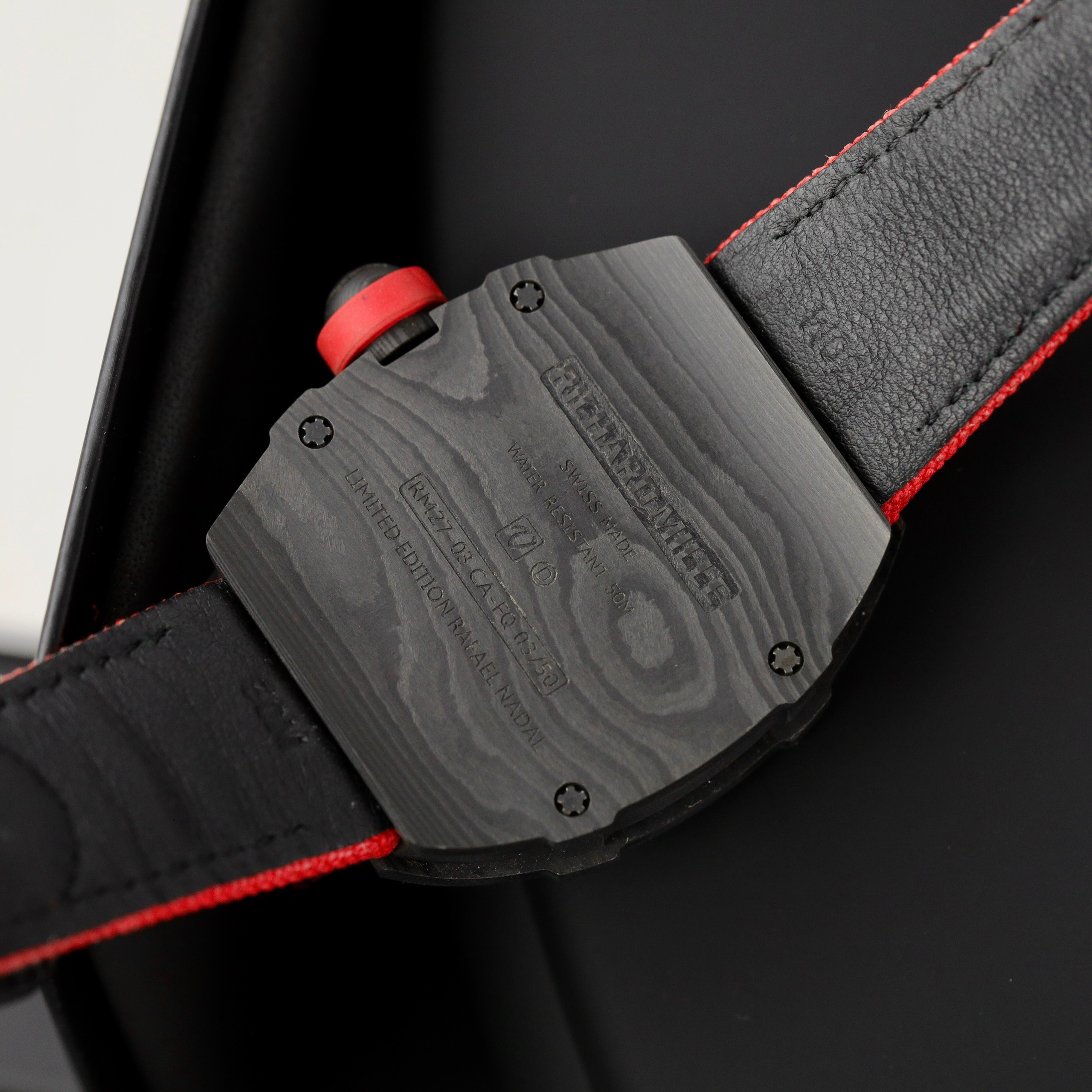 Richard Mille Best Replica Watch RM27-03 Tourbillon Carbon Nylon Strap 42 Grams 44mm - Image 10