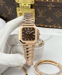 Patek Philippe Replica 11 Watch Cubitus 7128 Rose Gold Brown Dial 45mm