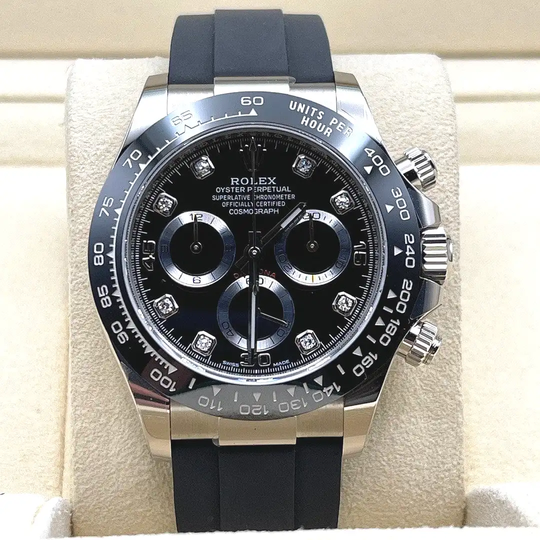 Rolex Daytona 116519LN White Gold Black Diamond Dial 40mm - Image 2