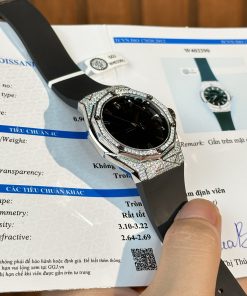 Alternative view of Hublot Orlinski Titanium Customs Full Moissanite Diamonds Best Replica 40mm