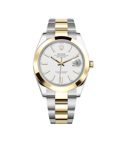 Rolex Datejust 41 126303 Stainless Steel Yellow Gold White Dial