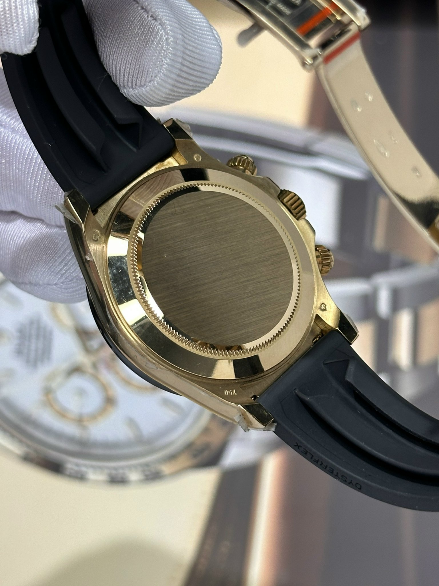 Rolex Cosmograph Daytona Replica Watches Meteorite Dial Rubber Band 40mm - Image 7