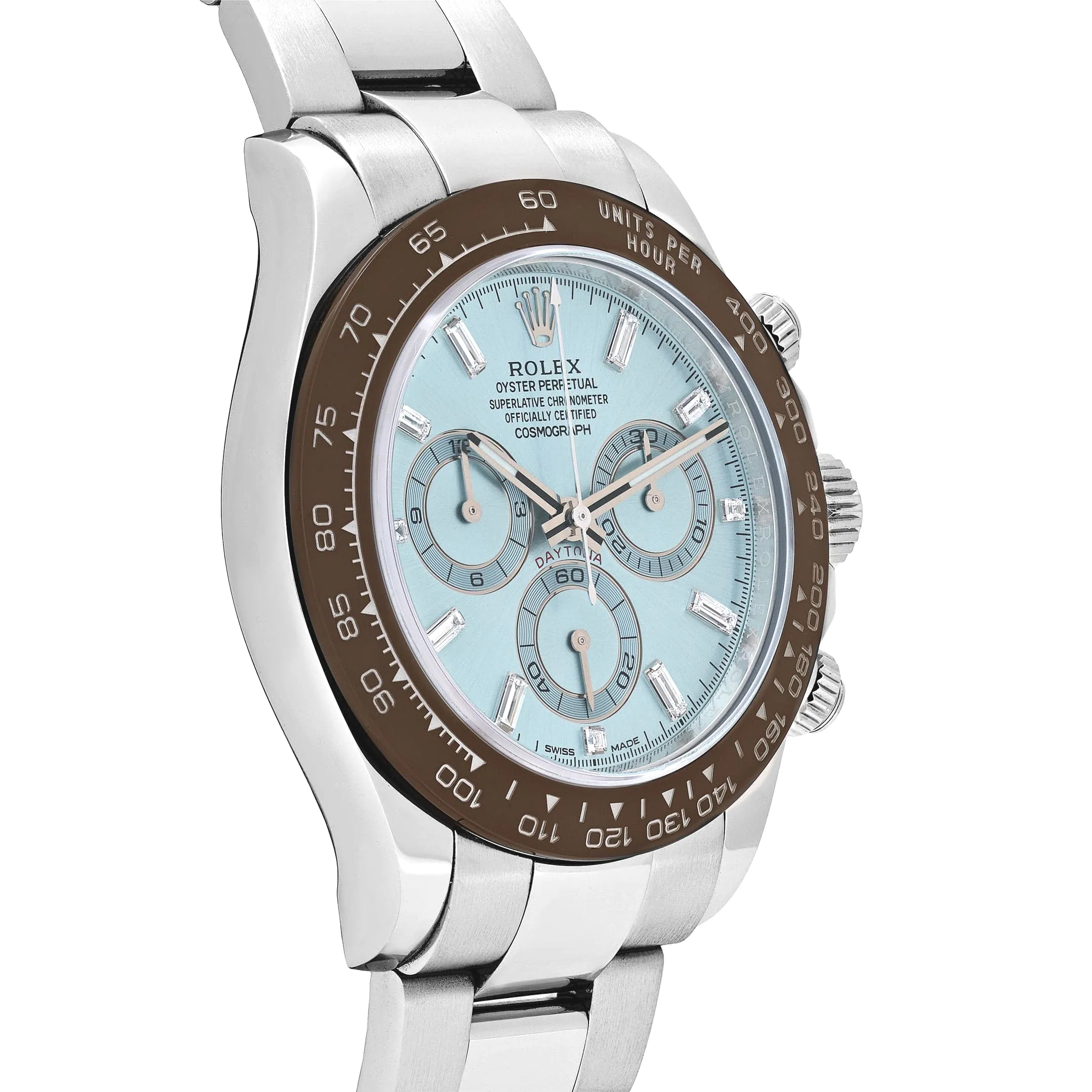 Rolex Daytona 116506 Platinum Ice Blue Baguette Diamond Dial 40mm - Image 5