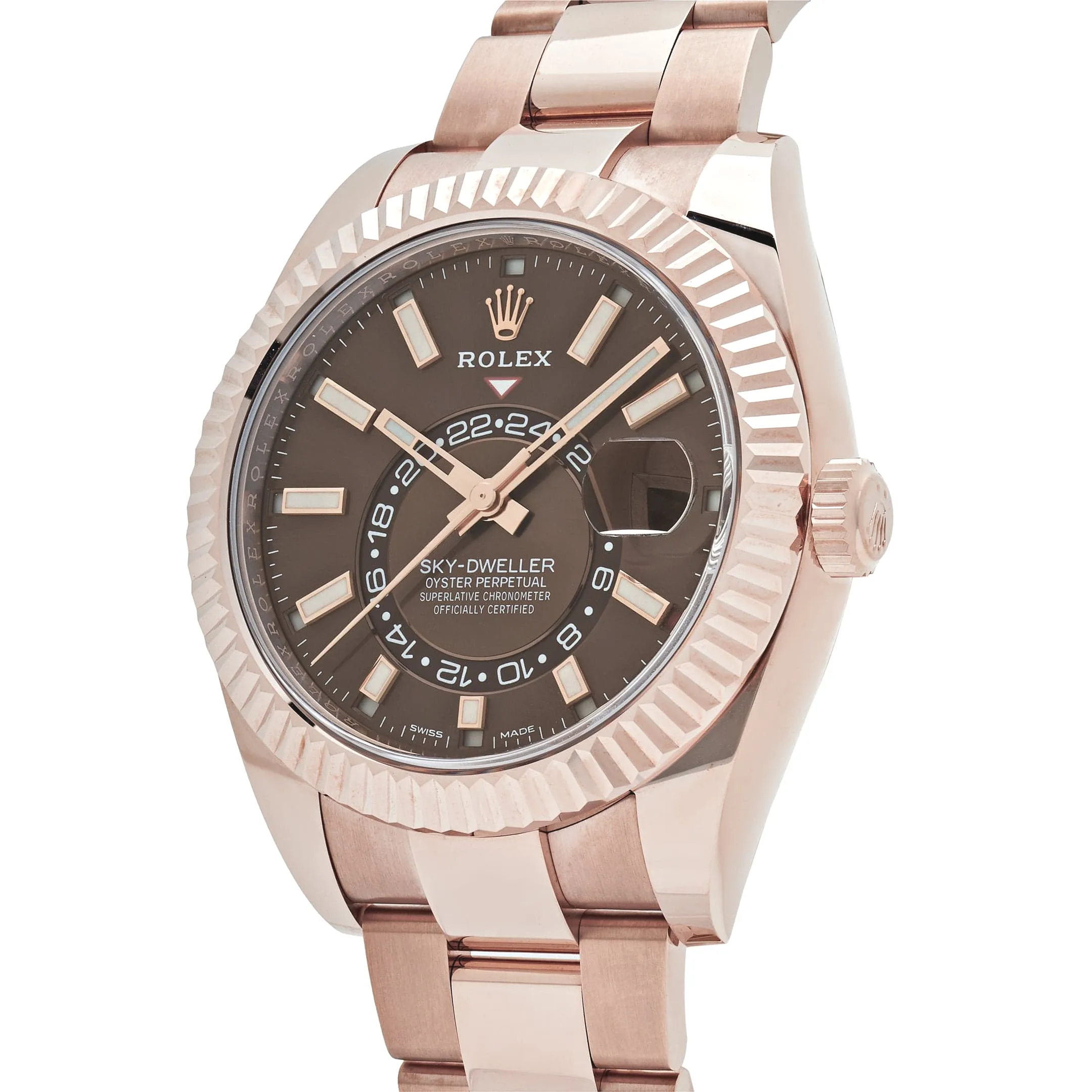 Rolex Sky-Dweller 326935 Rose Gold Chocolate Dial Oyster 42mm - Image 3