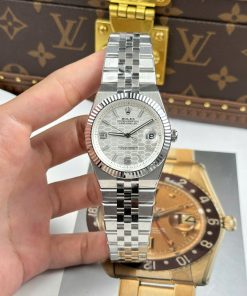Rolex Land-Dweller 127334 Rep11 Watch White Dial Honeycomb Pattern 40mm