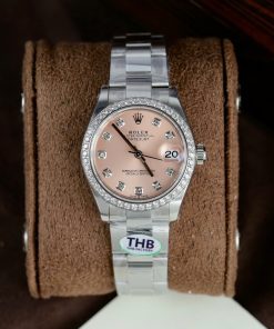 Rolex DateJust Women’s Pink Dial With Stone Rep 11 Factory THB 31mm